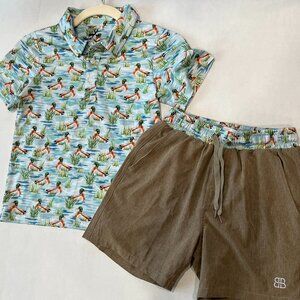 Boy - 8 - Buck Brothers Maui Mallards Shorts & Polo Set